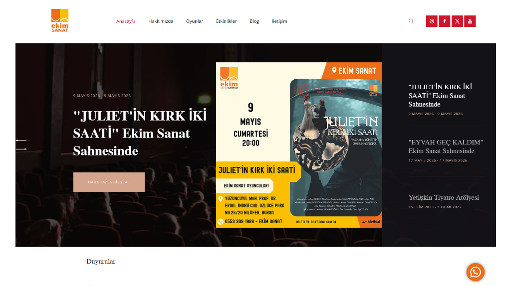 Ekim Sanat Tiyatro ve Sahne Sanatları